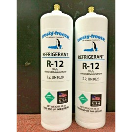 R12, Refrigerant 12, R-12, (2) 28 oz. Cans, Self-Sealing Cans, Kit D