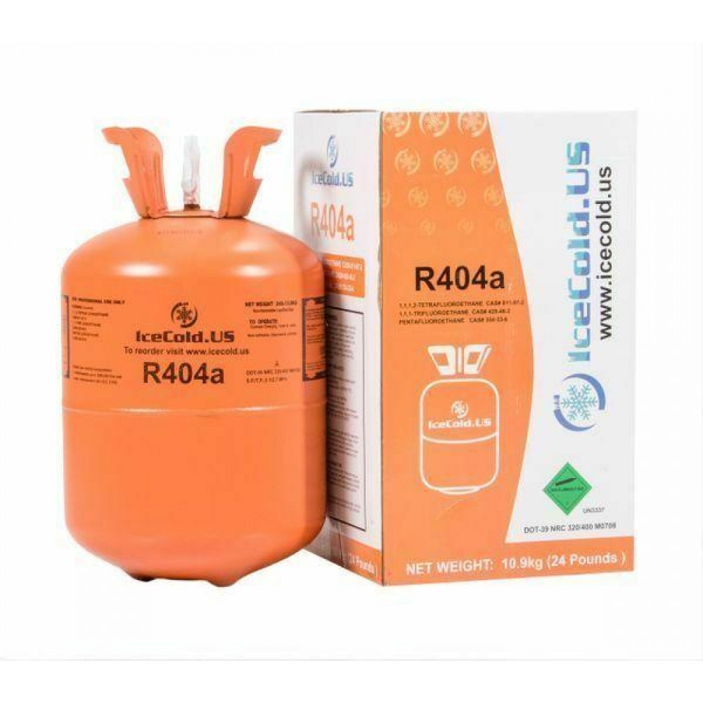 R404a, R404, R-404, 404a Refrigerant (2) 24lb tank. New, Full and Factory Sealed