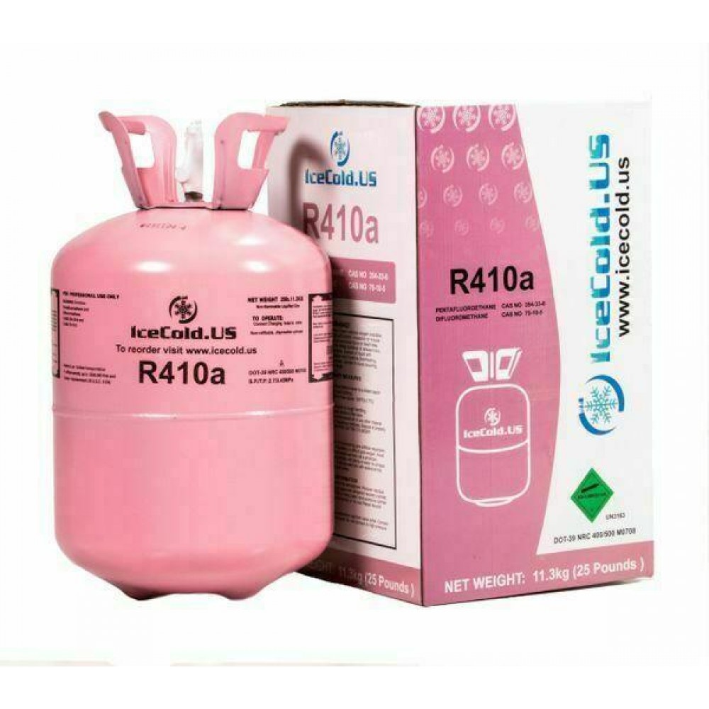 (10) R410a, R410a Refrigerant 25lb tank. New Factory Sealed Pallet Price