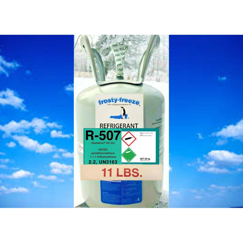 R507a Refrigerant, 11 lb., R22 and R502 Replacement Option A/C & Refrigeration