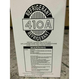 R410a, R-410A Refrigerant 25lb Cylinder tank Can Sealed Replacement for R-22