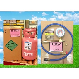 Refrigerant 410a, 5 lb. Great Value, Free Fast Shipping, Professional Kit STP