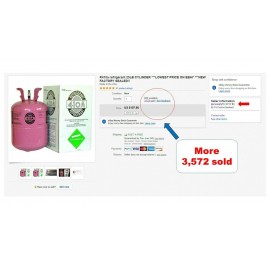 R410a refrigerant 25LB CYLINDER ***LOWEST PRICE ON  ***NEW FACTORY SEALED!!