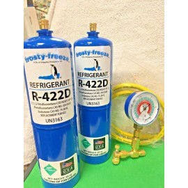 Refrigerant R422D, R-422D, R422 (R22 R-22 R-407C R-417A Substitute) 2 Can Kit