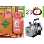 R410a, Refrigerant, 5 lb, Best Value On , FREE SHIP, Gauge Set Vacuum Pump