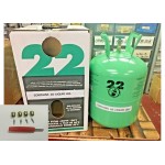 Refrigerant-22, r22, r-22, 10lb Cylinder, USA, Free Ship, Valve Kit