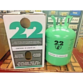 Refrigerant-22, r22, r-22, 10lb Cylinder, USA, Free Ship, Valve Kit