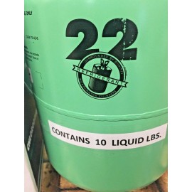 Refrigerant-22, r22, r-22, 10lb Cylinder, USA, Free Ship, Valve Kit